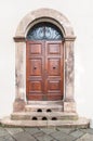 Italian wooden door Royalty Free Stock Photo