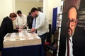 Italian writer Umberto Eco in Istanbul,Turkey