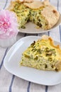 Italian Zucchini Crostata Royalty Free Stock Photo