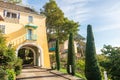 Italianate architecture of the Portmeirion Village in Wales.