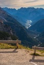 Italien dolomites in autumn, south tyrol mountain, tourism