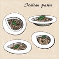 Itallian pasta 1 Royalty Free Stock Photo