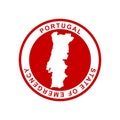 State of emergency, vector, Portugal