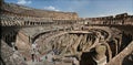 Italy, panorama of Roman Coliseum