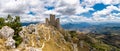 Italy Abruzzo L\'Aquila Rocca Calascio, panoramic view Royalty Free Stock Photo