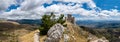 Italy Abruzzo L\'Aquila Rocca Calascio, panoramic view Royalty Free Stock Photo