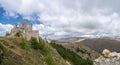 Italy Abruzzo L\'Aquila Rocca Calascio, panoramic view Royalty Free Stock Photo