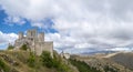 Italy Abruzzo L\'Aquila Rocca Calascio, panoramic view Royalty Free Stock Photo