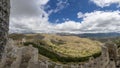 Italy Abruzzo L\'Aquila Rocca Calascio, panoramic view Royalty Free Stock Photo