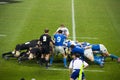 Italy - All Blacks scrummage Royalty Free Stock Photo