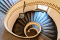 Spiral staircase of an ancient palace