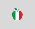 Italy apple symbol icon fruit