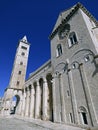 Italy, Apulia, Trani, the harbor and the Romanesque Cathedral