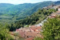 Italy, Basilicata, Pietrapertosa - view of the city and the valley