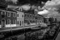 Italy beauty, one of canal streets in Venice, Venezia