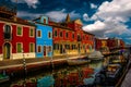 Italy beauty, one of canal streets in Venice, Venezia