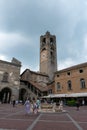 Italy, Bergamo, Campanone, the municipal tower