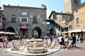 Italy, Bergamo - view on the Palazzo della Ragione at the Piazza Vecchio