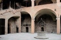 Italy, Bologna King Enzo palace courtyard