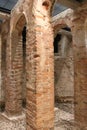 Internal view of San Salvatore Monastery of Santa Giulia museum in Brescia, Lombardy, Italy