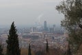 Urban cityscape of Brescia city center in a nasty day, Lombardy, Italy Royalty Free Stock Photo