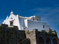 Italy, Campania, Gulf of Naples, Naples, Ischia, Forio, Chiesa del Soccorso church Royalty Free Stock Photo