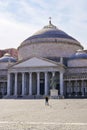 Italy, Campania, Naples, World Heritage by UNESCO, the church of San Francesco di Paola in the Piazza del Plebiscito