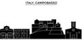 Italy, Campobasso architecture vector city skyline Royalty Free Stock Photo