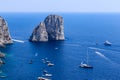 Italy. Capri Island. Faraglioni rock formation Royalty Free Stock Photo