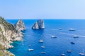 Italy. Capri Island. Faraglioni rock formation Royalty Free Stock Photo