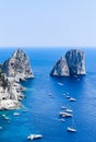 Italy. Capri Island. Faraglioni rock formation Royalty Free Stock Photo