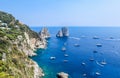 Italy. Capri Island. Faraglioni rock formation Royalty Free Stock Photo