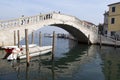 Italy, Chioggia. View Vigo bridge over the Canal Vena Royalty Free Stock Photo