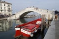 Italy, Chioggia. View Vigo bridge over the Canal Vena Royalty Free Stock Photo