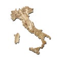 Italy chipboard map