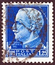 ITALY - CIRCA 1929: A stamp printed in Italy shows King Victor Emmanuel III, circa 1929.