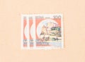 A stamp printed in Italy shows Castello Aragonese, circa 1980