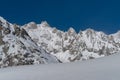 Italy, Courmayeur, Mont Blanc range Royalty Free Stock Photo