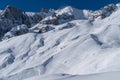 Italy, Courmayeur, Mont Blanc range Royalty Free Stock Photo