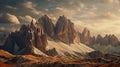 italy craggy peaks dolomites Royalty Free Stock Photo