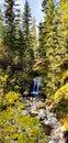 Italy Dolomity Europe waterfalls forest Royalty Free Stock Photo