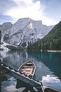 Italy Dolomity - Lago di Braies Royalty Free Stock Photo