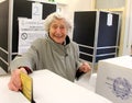 Italy elections ballots Royalty Free Stock Photo