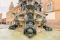 Italy- Emilia-Romagna- Bologna- Fountain of Neptune on Piazza del Nettuno Royalty Free Stock Photo