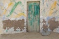 Italy, emilia romagna, old door of a warehouse