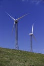 Italy, eolic energy turbines Royalty Free Stock Photo