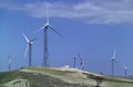 Italy, eolic energy turbines Royalty Free Stock Photo