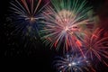 Fireworks for holidays and new year or christmas Royalty Free Stock Photo