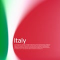 Italy flag background. Blurred patterns in the colors of the italian flag. National poster, banner of italy. State patriotic Royalty Free Stock Photo