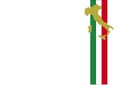 Italy flag background and map Royalty Free Stock Photo